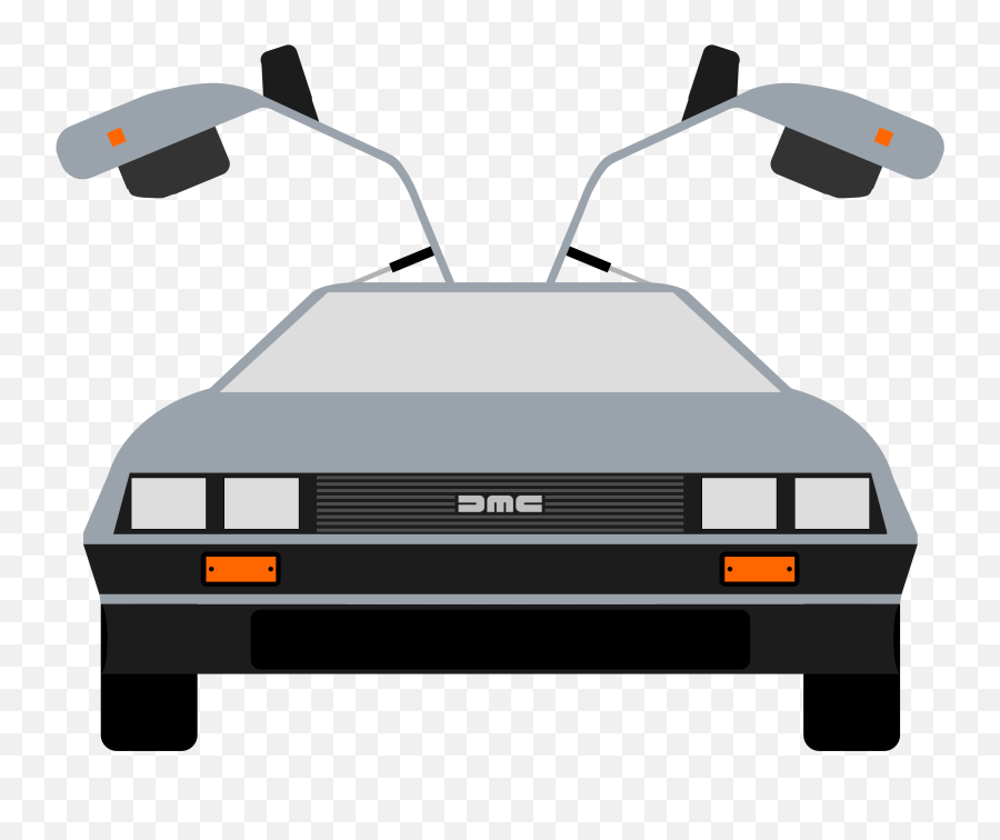 Delorean Art - Back To The Future Clipart Emoji,Delorean Emoji