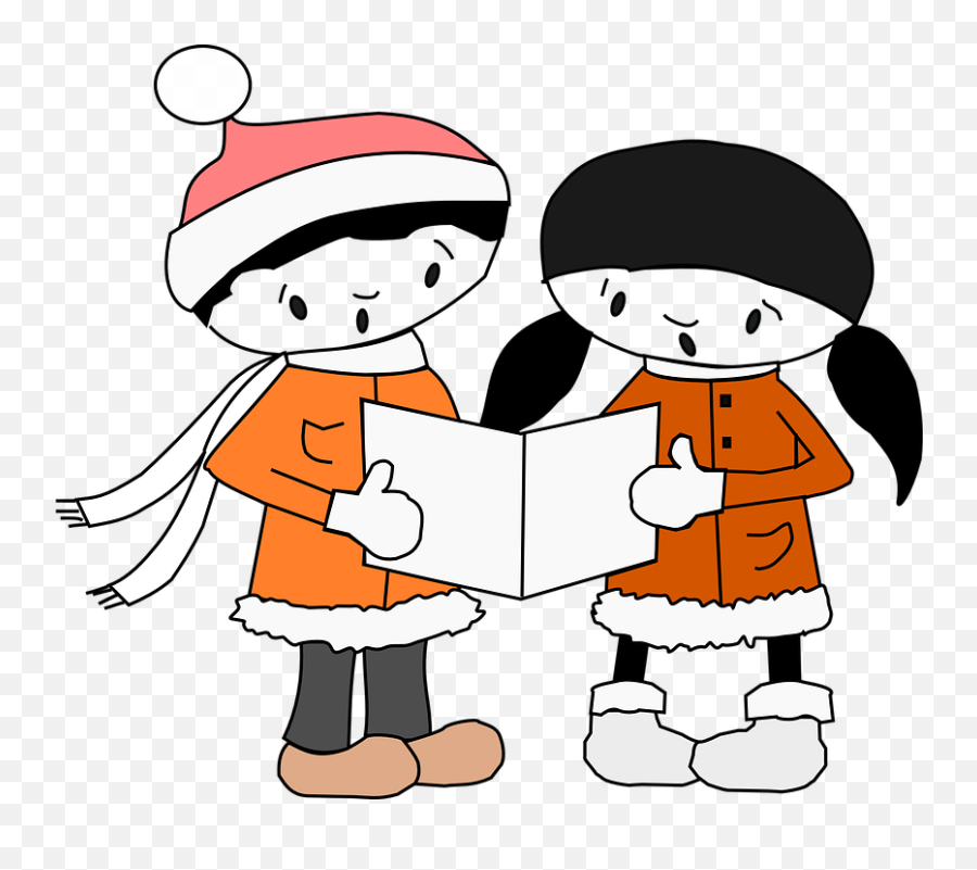 Joy Clipart Caroling Joy Caroling Transparent Free For - Christmas Carolers With A Transparent Background Emoji,Emoji Christmas Carols