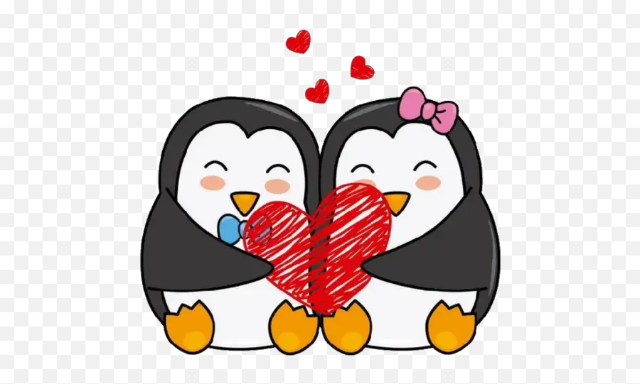 The Most Edited Monitos Picsart - Valentine Penguins Emoji,Bigli Migli Emoticons