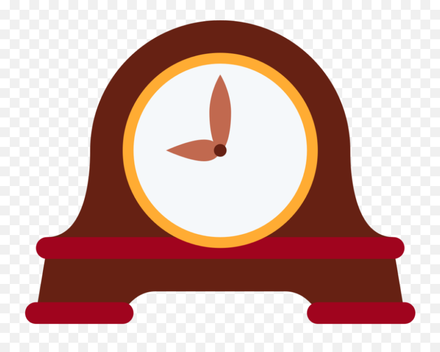 Mantelpiece Clock Emoji - Solid,Alarm Clock Emoji