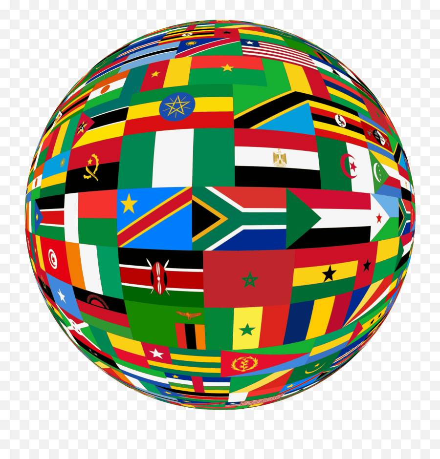 Clipart Flags Sphere Big - Kenya Flag Emoji,African Flag Emoji
