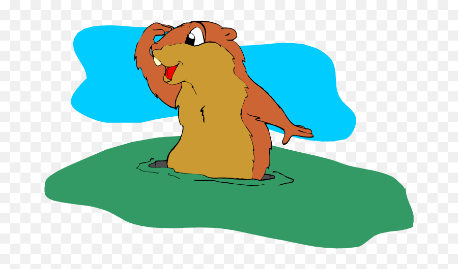 Manatee Clipart Animated Manatee - Groundhog Day Gif Transparent Background Emoji,Woodchuck Emoji