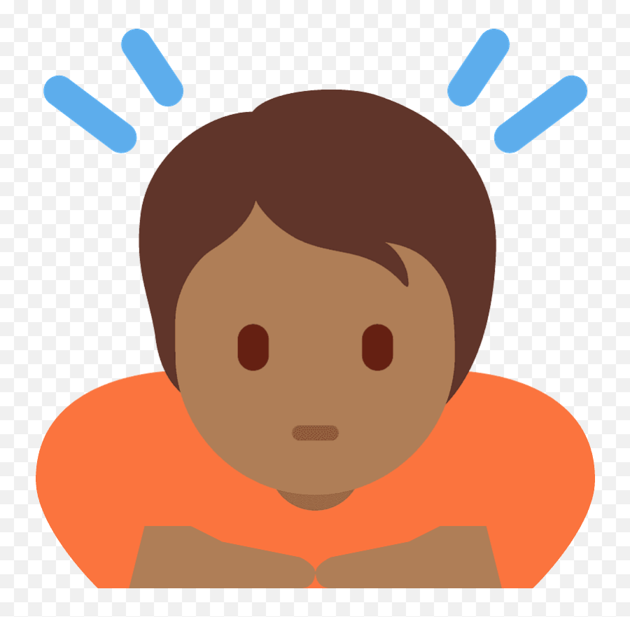 Person Bowing Emoji Clipart - Emoji,Bowing Emoji