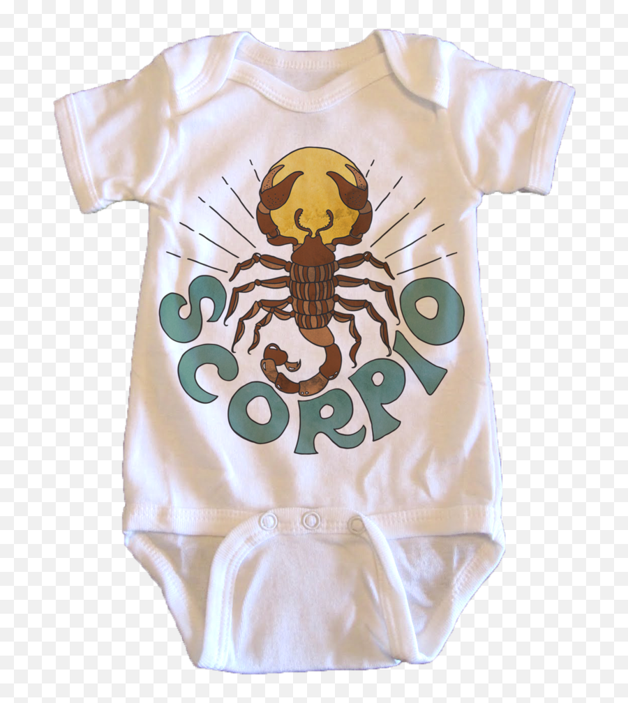 Scorpio - Onesie Short Sleeve Emoji,Water Signs Expressing Emotions