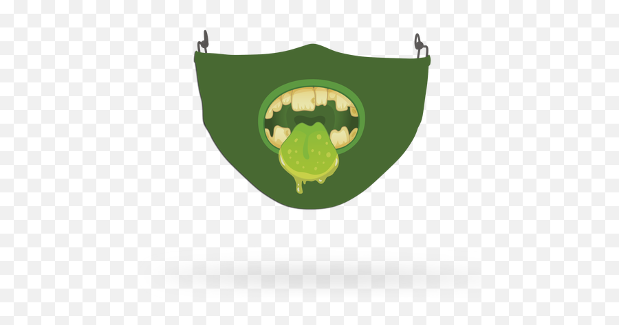 Scary Monster Face Coverings - Fictional Character Emoji,Horrifying Face Emoji