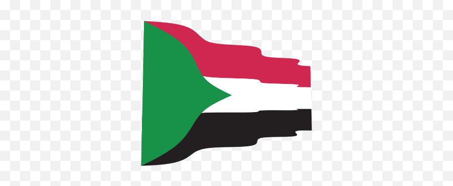 Waving Flag Of Sudan - Vertical Emoji,Flag Waving Emoticon