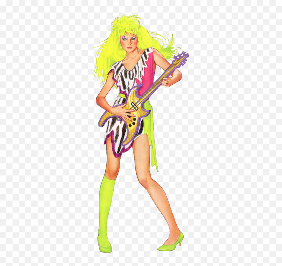 Jem Characters - Tv Tropes Misfits Jem And The Holograms Songs Emoji,Sweet Emotion Bass Guitar
