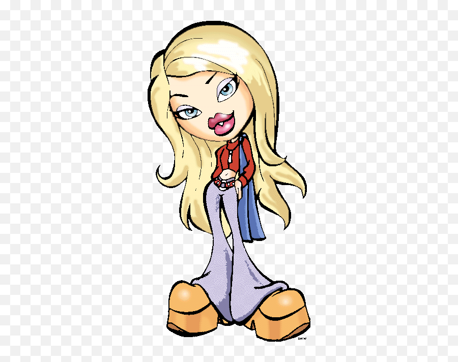Bratz Dolls Aesthetic Cartoon - Novocomtop Cloe Bratz Clipart Emoji,Heart Emojis Bratz