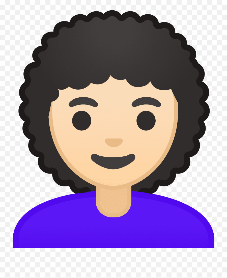 Curly Hair Emojis Download - Raise Your Hand Icon Png,Hair Emoji