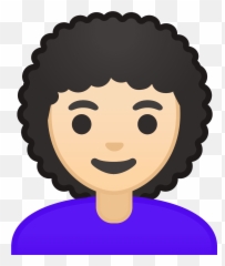 Curly Hair Emojis Download - Raise Your Hand Icon Png,Hair Emoji