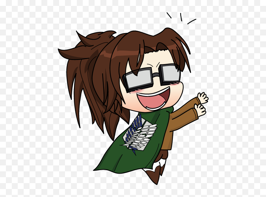 Chibi Hanji Zoe Attack - Transparent Hanji Zoe Chibi Emoji,Shouta Dragon Maid Emojis