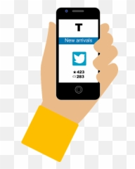 Smartphone Hand Twitter Clipart - Iphone Png Download Cellphone Twitter Clipart Emoji,What Is The Phone In Hand Emoji?