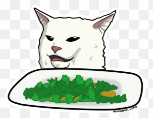 Salad Smudge Sticker - Smudge Cat Sticker Emoji,Cat Meme 100 Emoji