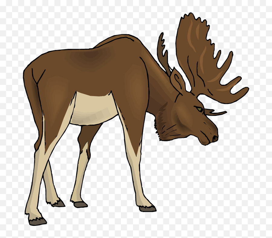 Moose Clipart Cartoon Free Clipart - Moose Clipart Transparent Emoji,Moose Emoji