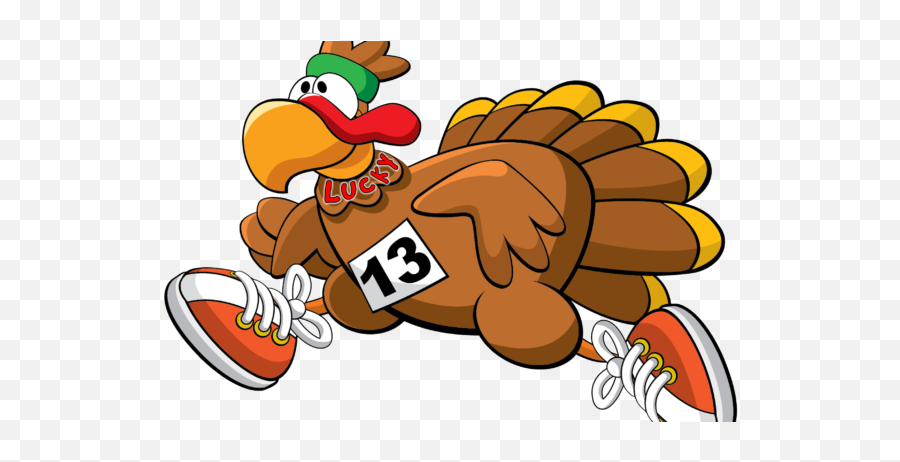 Annual Anml Turkey Trot Is A Go Maple Lake Messenger - Cartoon Turkey Trot Emoji,Thanksgiving Emoji For Facebook