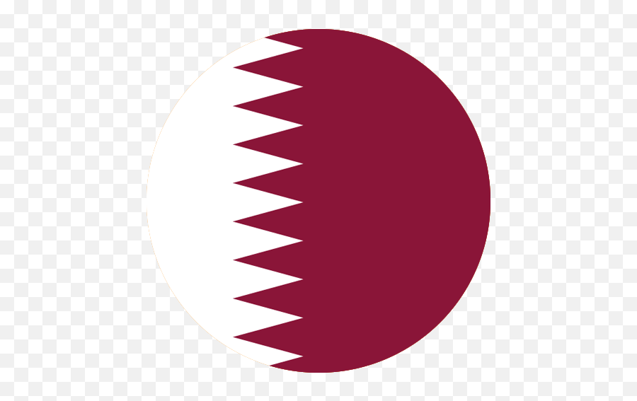 Qatar - Qatar Circle Flag Png Emoji,Bandera De El Salvador Emoticon