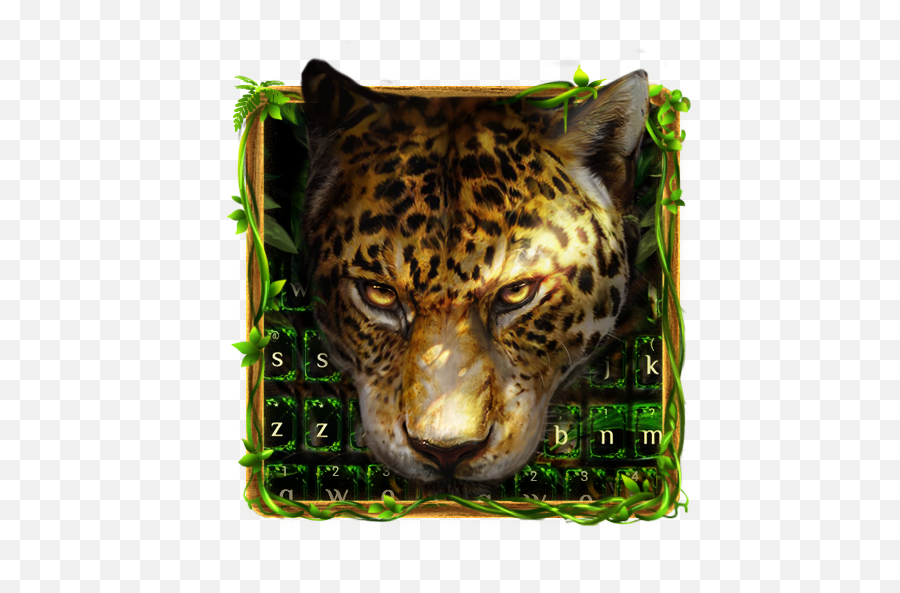 Leopard In Woodlands Keyboard 10001003 - Leopardo Para Fondo De Pantalla Emoji,Android Jaguar Emoji Old