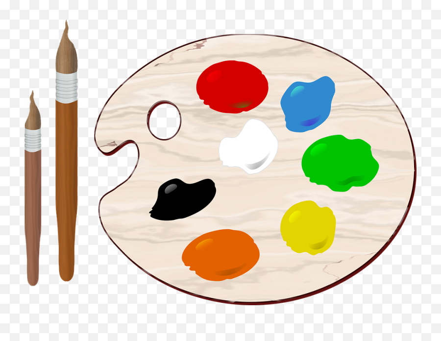 Painting Clipart Art Palette Painting - Oil Paint Clipart Emoji,Artist Palette Emoji
