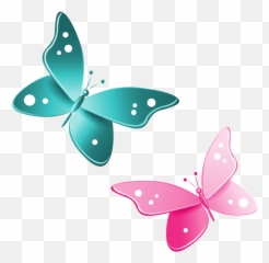 Blue And Pink Butterflies Png Image Butterfly Clip Art Emoji,Frolicking Emoticon
