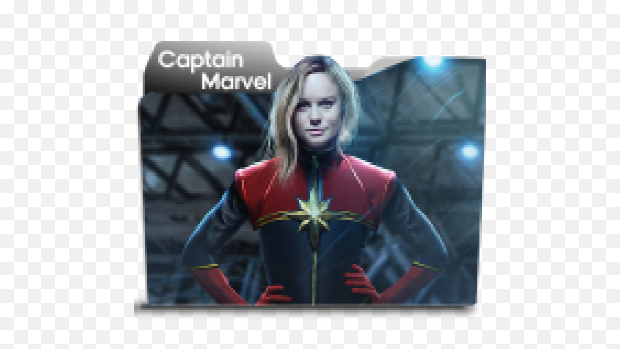 Captain Marvel Folder Icon Free - Brie Larson Captain Marvel Emoji,Captain Marvel Emoji