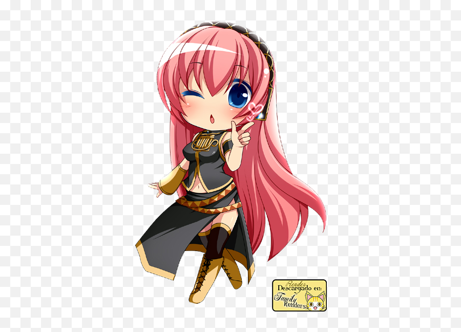 Download Hd Luka Vocaloid Chibi Png Transparent Png Image Emoji,Megurine Luka Emoticon