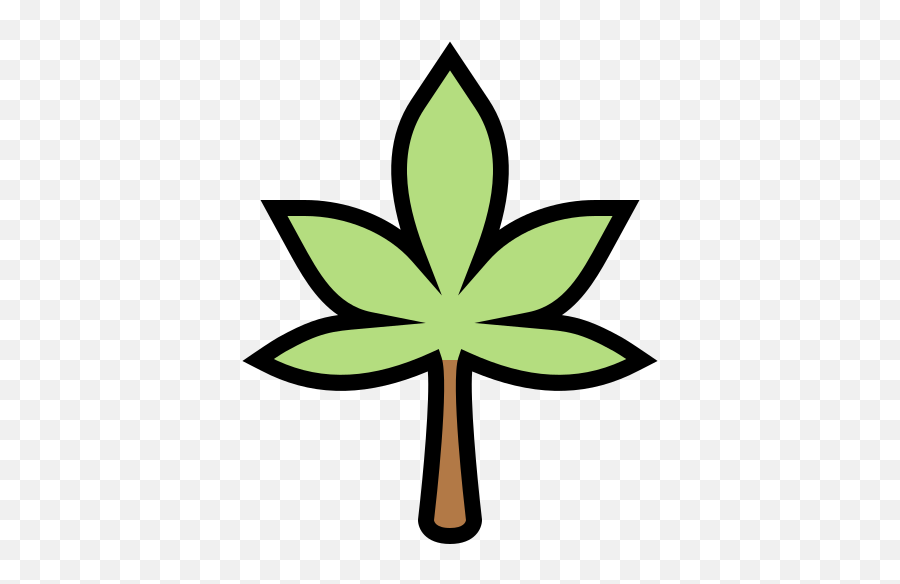 Marihuana - Iconos Gratis De Naturaleza Emoji,Hoja Marihuana Emoticon Facebook