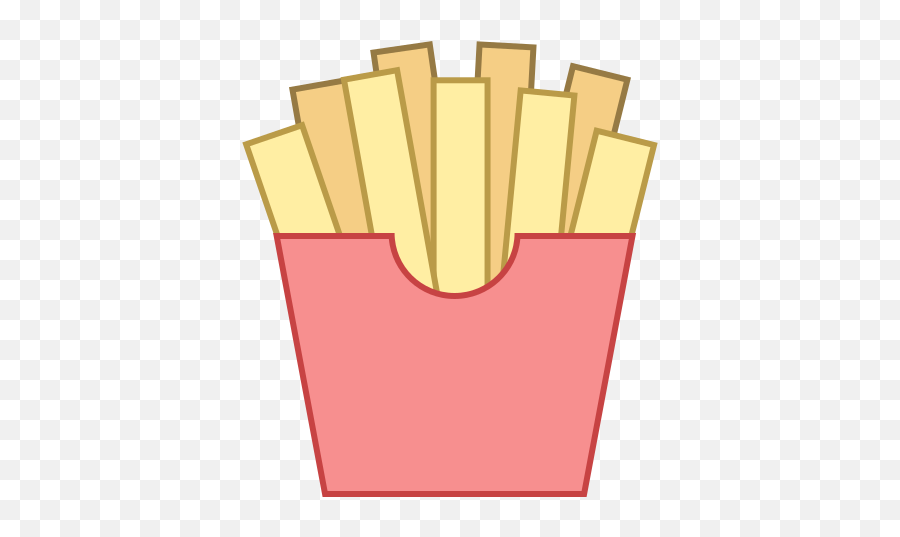 French Fries Icon In Office L Style Emoji,French Baguette Emoji