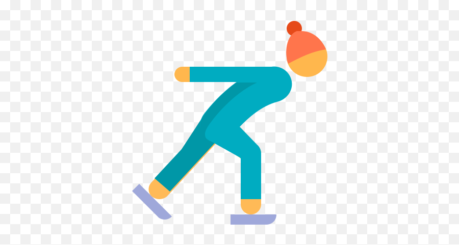 Speed Skating Icon In Color Style Emoji,Speed Emoji