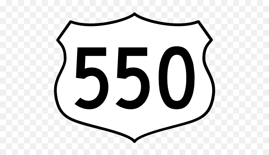 Highway 550 Sign Sticker Emoji,Highway Emoji