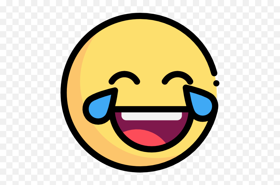 Joy - Free Smileys Icons Icon Laughing Png Emoji,Trumpet Emoticon