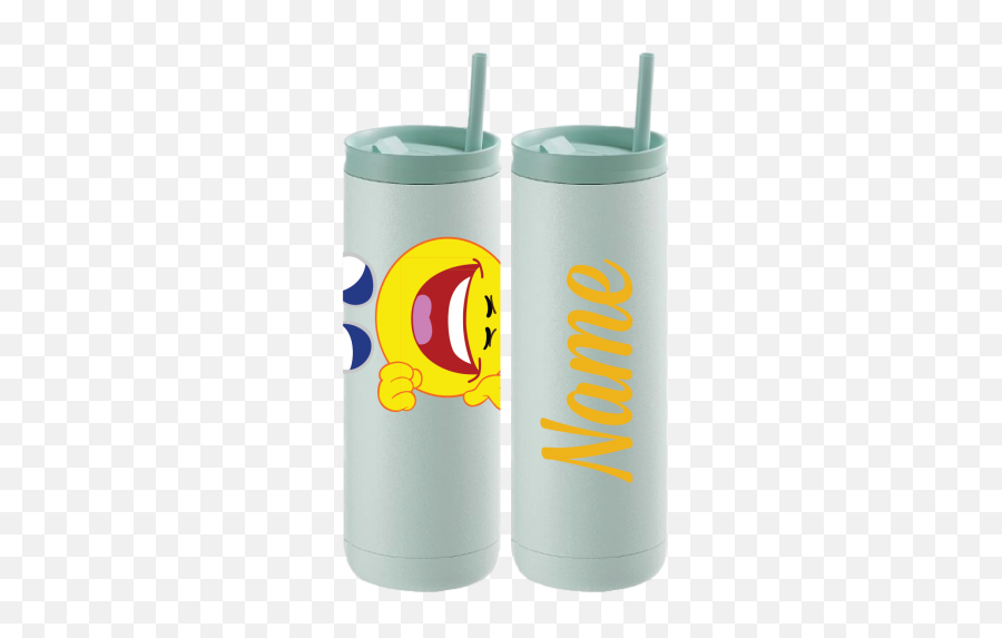 Emoji - Rofl Thermal Travel Tumbler Cylinder,Car Sick Emoji