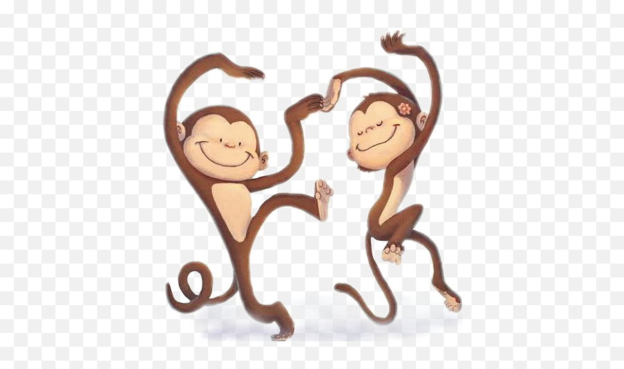 Sticker - Happy Emoji,Dancing Monkey Emoji
