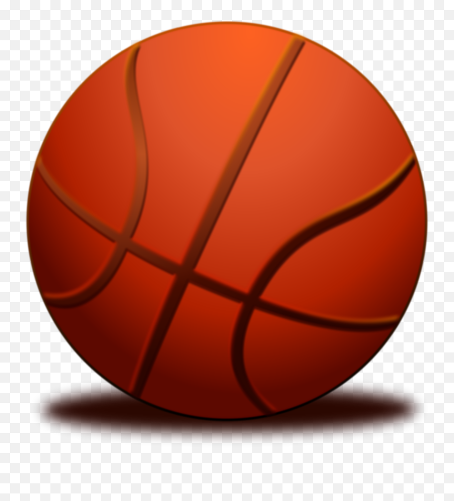 Orange Basketball With Shadow Clip Art Image - Clipsafari Basketball Transparent Background Emoji,Where Is The Basketball Emoji