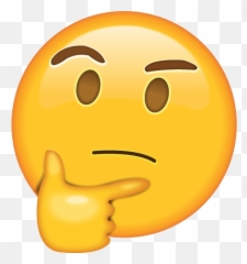 The Blockchain Thoughts - Whatsapp Emoji Thinking Png,Doubtful Emoji