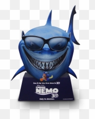 Front View The Body Of The - Finding Nemo Poster Bruce Emoji,Finding Nemo Told By Emoji