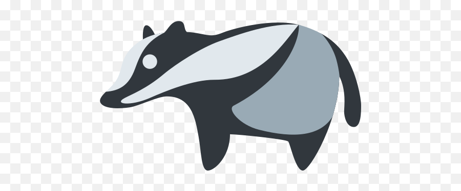 Badger Emoji - Badger Emoji,Honey Badger Emoji