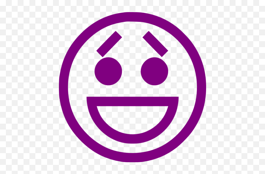 Purple Emoticon 47 Icon - Icon Red Smiley Icon Png Emoji,What Is A Purple Emoticon