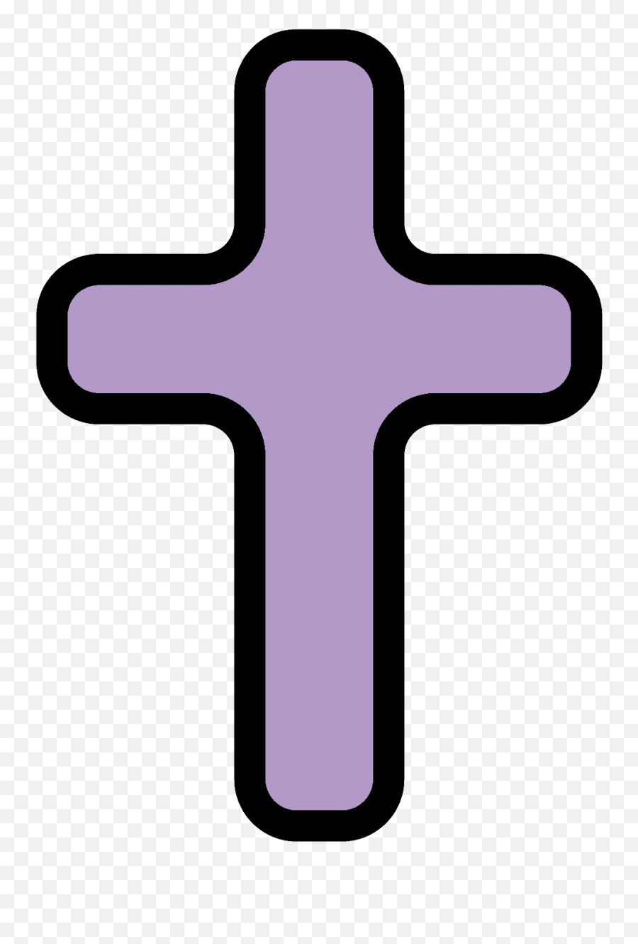 Latin Cross Emoji Clipart - Vertical,Orthodox Cross Emoji