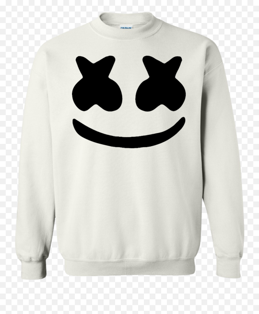 Marshmello Sweatshirt White In 2021 - Marshmello T Shirt Emoji,Putting On A Sweater Emoticon