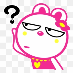 Rabbit Positive Sticker - Rabbit Positive Question Mark Dot Emoji,Rabbit Emoticon