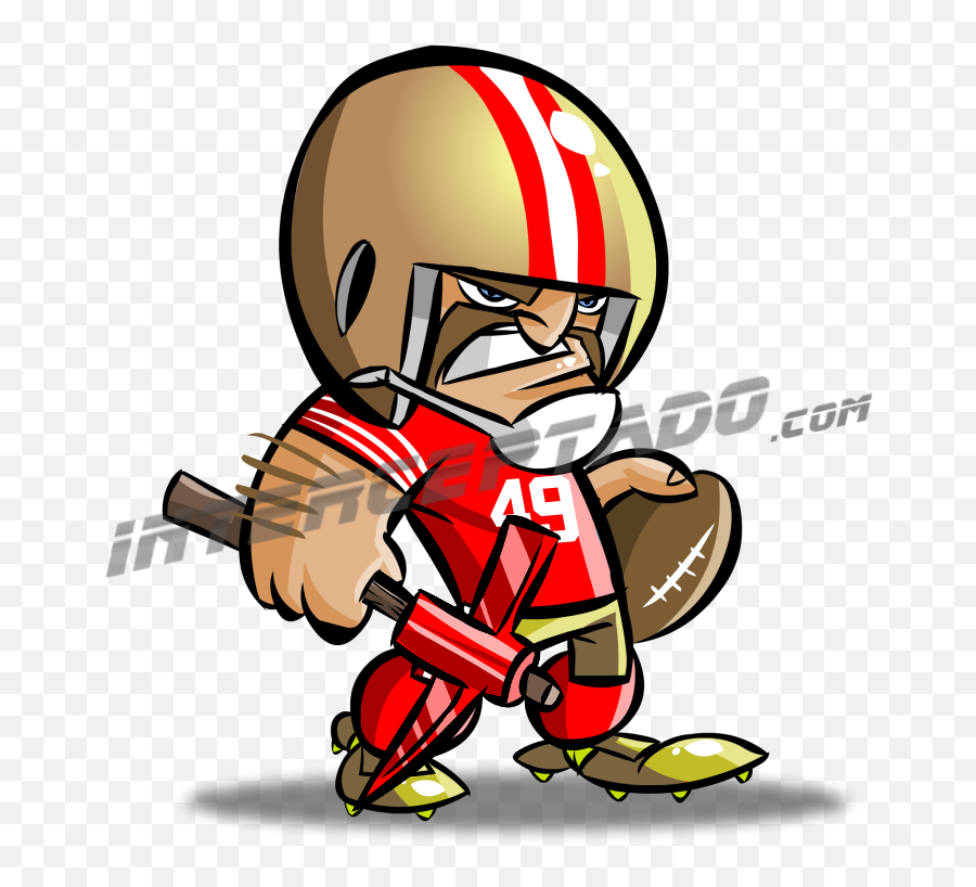 Nfl Football 49ers 49ers Nfl - Caricatura De Los 49 San Francisco Emoji,Nfl Emojis