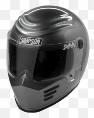 Sizes Medium And Large Dark Smoke Simpson Outlaw Bandit - Simpson Bandit Helmet Emoji,Honda Civic Emotion 2006 Vissor