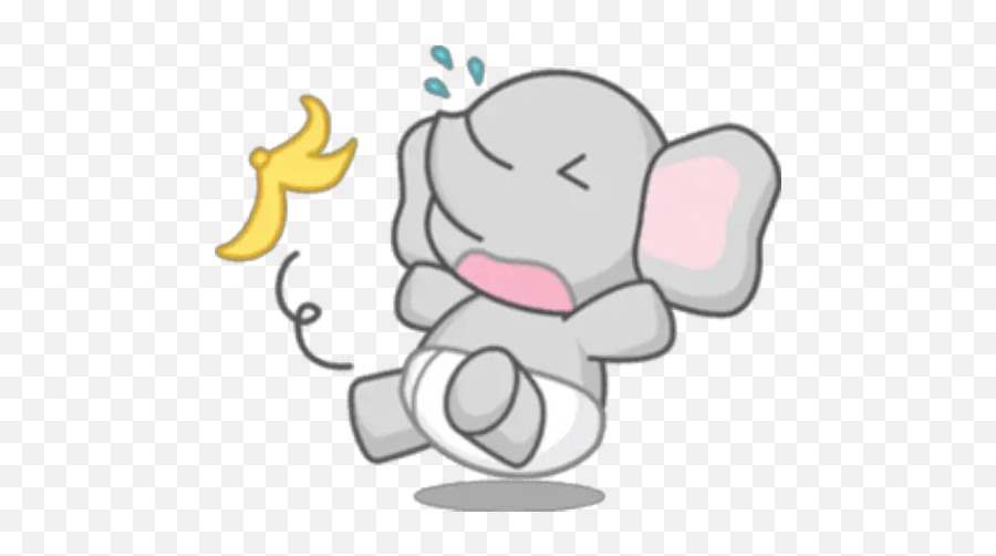 Baby Elefant Stickers Pour Whatsapp - Happy Emoji,Emoji For Yummmy