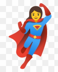 Woman Superhero Emoji - Superhero Emoji,Woman Emoji