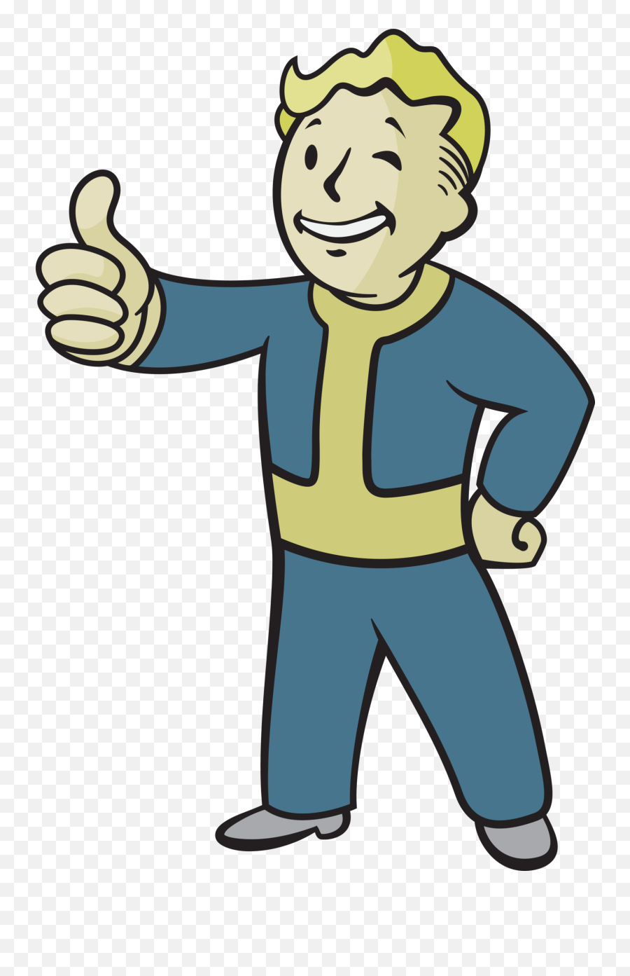 Vault Boy - Vault Boy Transparent Emoji,Fallout 4 Facial Emotions