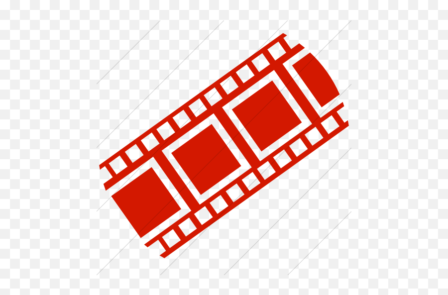 Simple Red Classica Film Strip Icon - Lots Of Ladders Icon Emoji,Filmstrip Unicode Emoticon