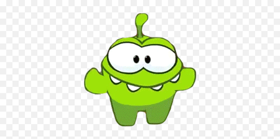 Stretch Om Nom Sticker - Stretch Om Nom Cut The Rope Happy Emoji,Emoji Candy/sticker