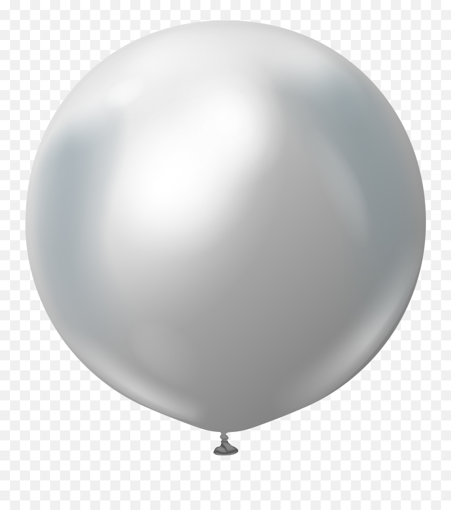 Kalisan Latex Balloons Mirror Silver - Balloon Emoji,Water Balloon Emoji Png
