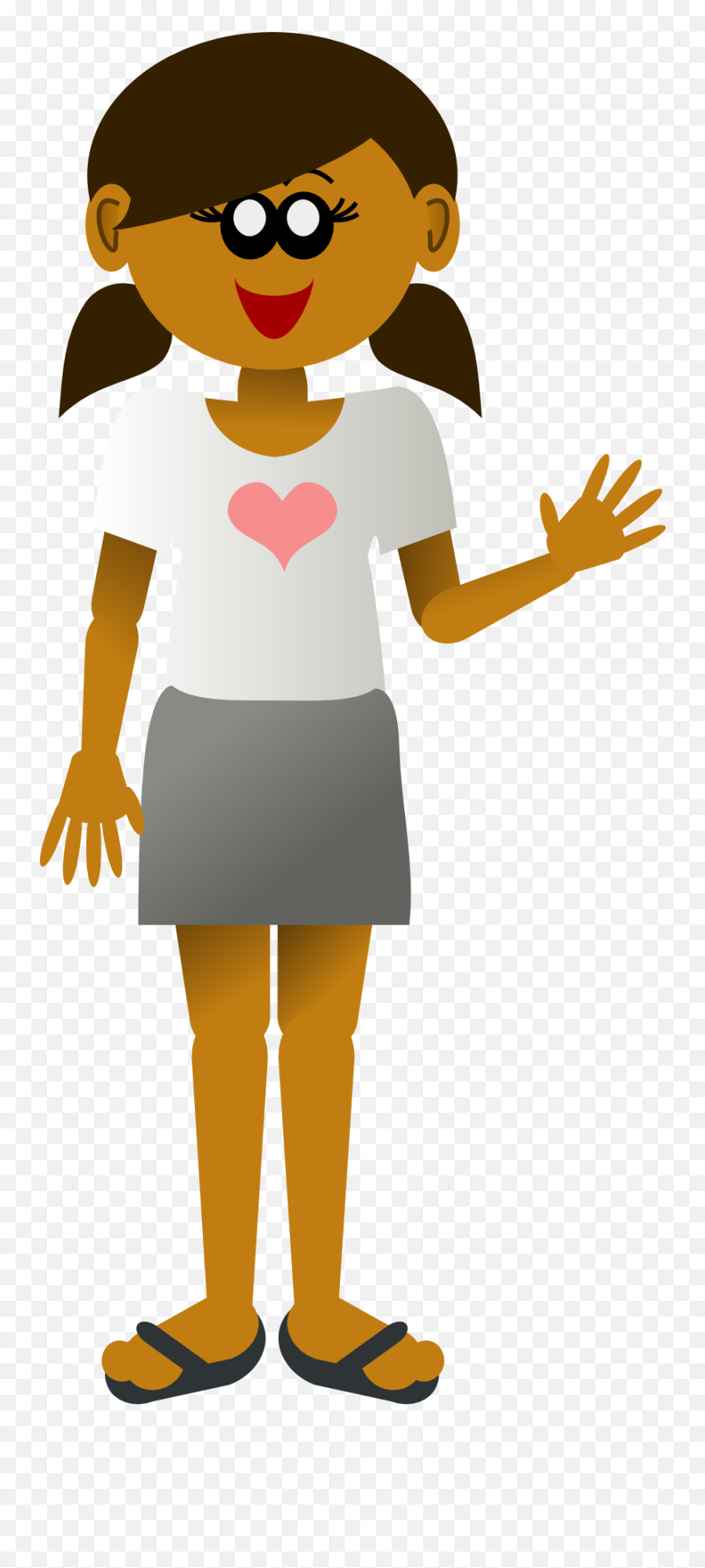 Girl Is Waving Clipart Free Image Download - Transparent Girl Waving Png Emoji,Woman Emotions Clipart