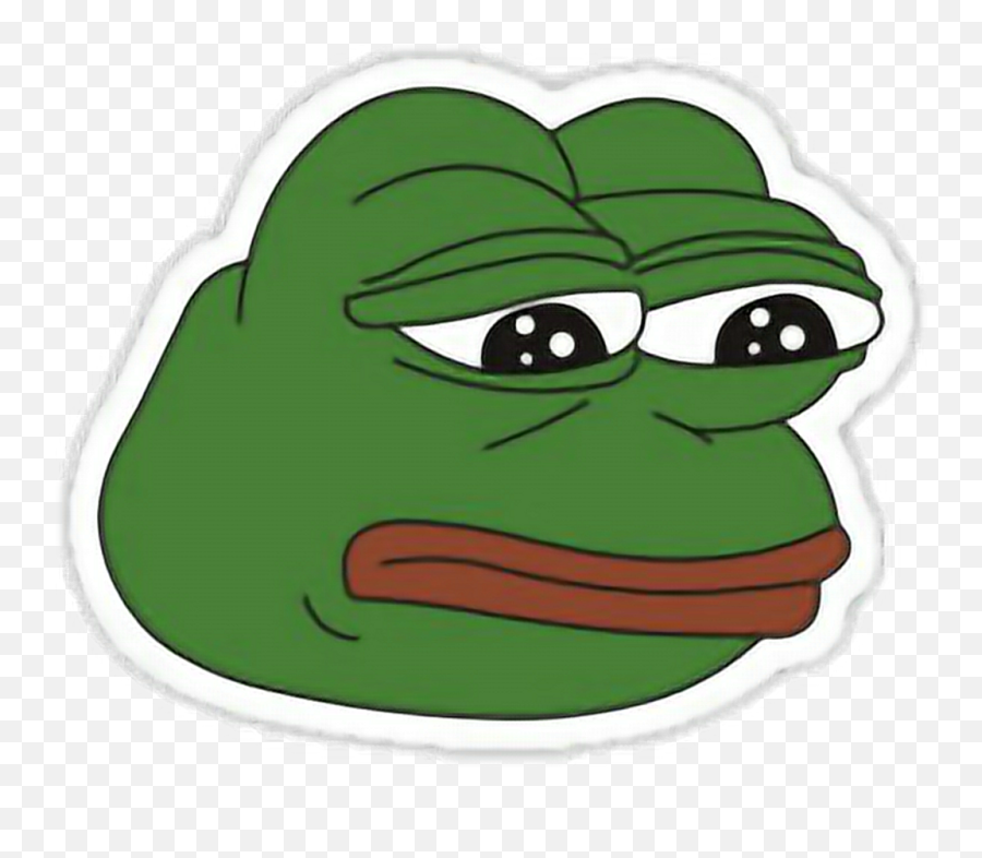 Pepe Sticker - Sad Donald Trump Pepe Clipart Full Size Fictional Character Emoji,Trump Skype Emoticons
